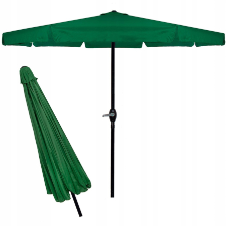 Umbrela terasa gradina, cu manivela, diametru 400cm, Verde [6]