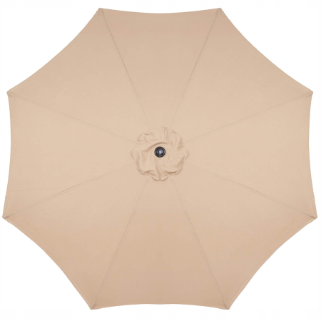 Umbrela terasa gradina, cu manivela si inclinare, diametru 300cm, Taupe [9]