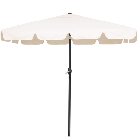 Umbrela terasa sau gradina reglabila, inclinare 2 directii, protectie UV UPF 50+, 195x122 cm, ecru [10]