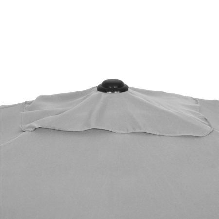Umbrela terasa sau gradina reglabila, inclinare 2 directii, protectie UV UPF 50+, 195x122 cm, gri deschis [10]