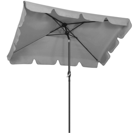 Gradina & balcon - Umbrela terasa sau gradina reglabila, inclinare 2 directii, protectie UV UPF 50+, 195x122 cm, gri deschis