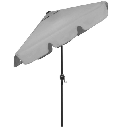 Umbrela terasa sau gradina reglabila, inclinare 2 directii, protectie UV UPF 50+, 195x122 cm, gri deschis [5]