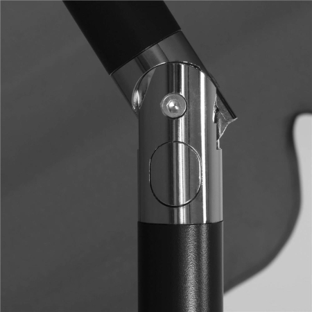 Umbrela terasa sau gradina reglabila, inclinare 2 directii, protectie UV UPF 50+, 195x122 cm, gri inchis [8]