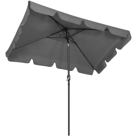 Gradina & balcon - Umbrela terasa sau gradina reglabila, inclinare 2 directii, protectie UV UPF 50+, 195x122 cm, gri inchis