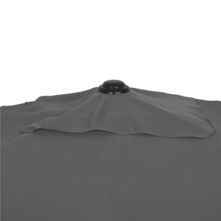 Umbrela terasa sau gradina reglabila, inclinare 2 directii, protectie UV UPF 50+, 195x122 cm, gri inchis [10]