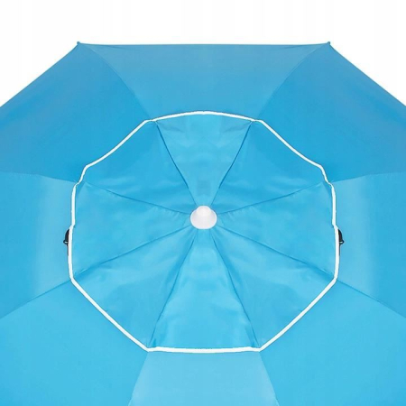 Umbrela tip cort de plaja XXL, cu 2 pereti laterali, BU14S, inaltime reglabila 140-220 cm, albastru [4]