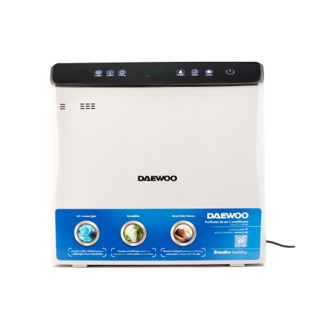 Umidificator Daewoo DAP400, 75 W, 3 trepte, 2.4 l, 452 mm, 438 mm, 233 mm, 60 autonomie h, 45 decibeli, Alb [7]