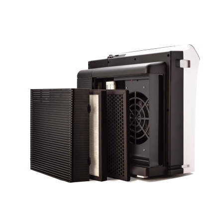 Umidificator Daewoo DAP400, 75 W, 3 trepte, 2.4 l, 452 mm, 438 mm, 233 mm, 60 autonomie h, 45 decibeli, Alb [10]