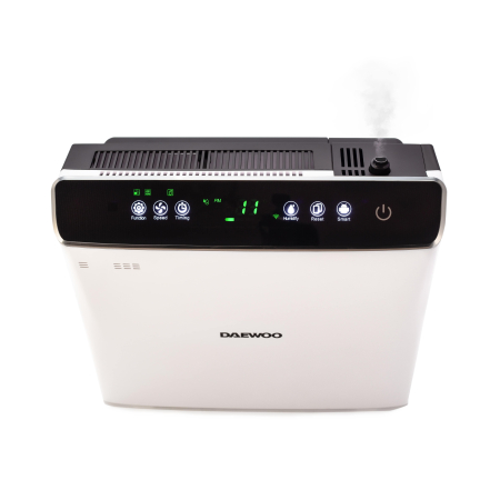 Umidificator Daewoo DAP400, 75 W, 3 trepte, 2.4 l, 452 mm, 438 mm, 233 mm, 60 autonomie h, 45 decibeli, Alb [3]