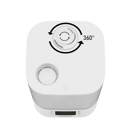 Umidificator Rowenta Aqua Boost HU4020F0, acoperire 50 m2, flux de aer de 380 ml/h, rezervor 2.5L, ecran LED, timer, Alb/argintiu [1]