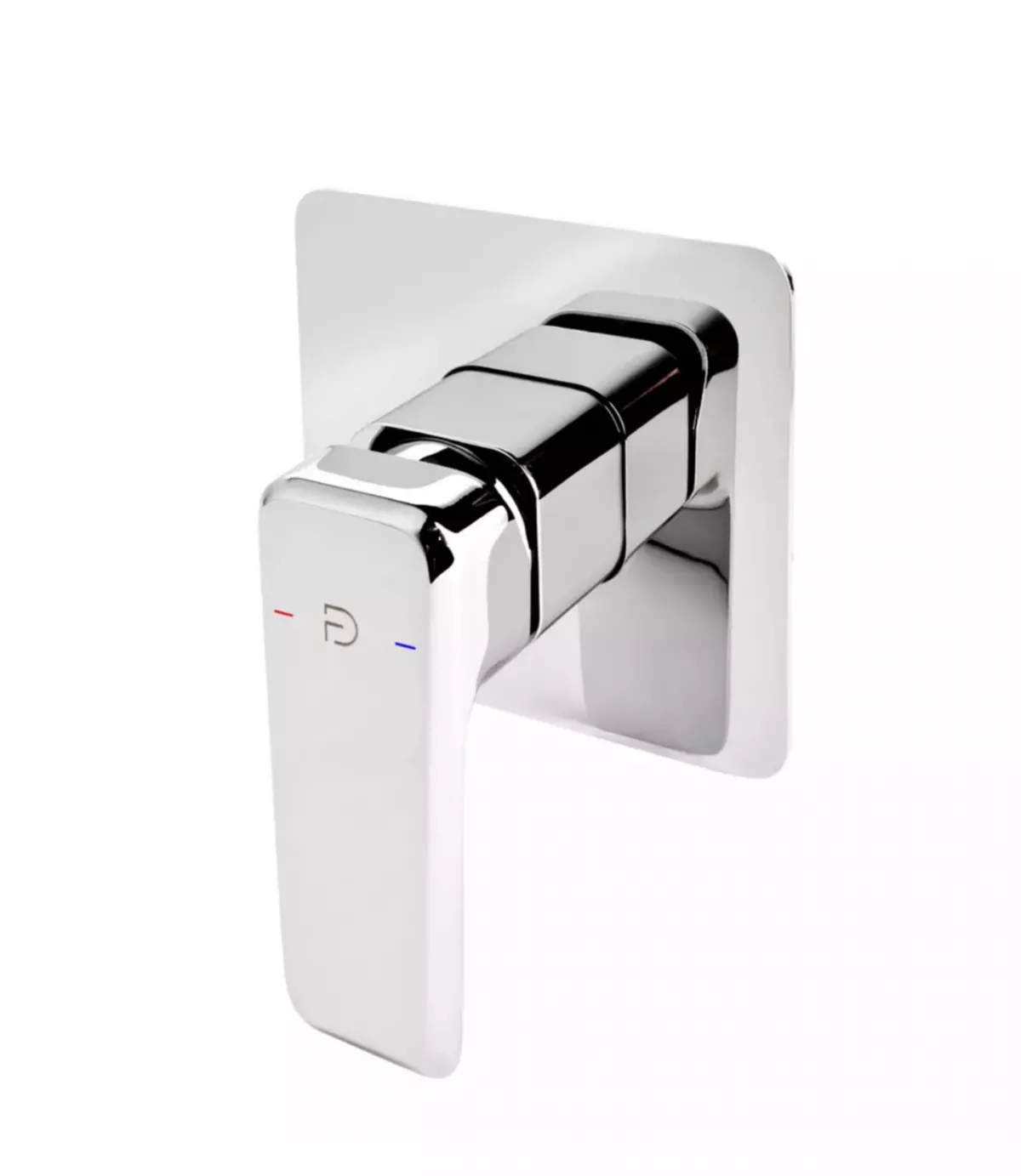 Baterii sanitare - Unitate comanda FDesign Brina FD1-BRN-7PA-11, 1/2'', incastrat, 1 iesire, include mixer incastrat, crom