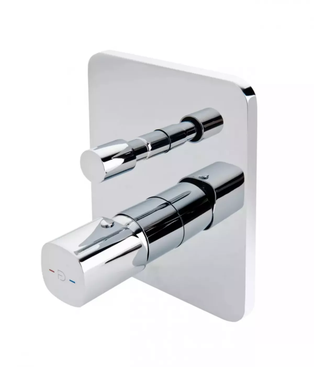 Baterii sanitare - Unitate comanda FDesign Meandro FD1-MDR-7P-11, 1/2'', incastrata, 2 iesiri 1/2'', diverter, include valva, crom