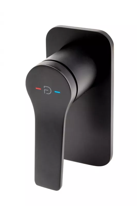 Baterii sanitare - Unitate comanda FDesign Seppia FD1-SPA-7PA-22, 1/2'', incastrat, 1 iesire 1/2'', valva inclusa, mat, negru