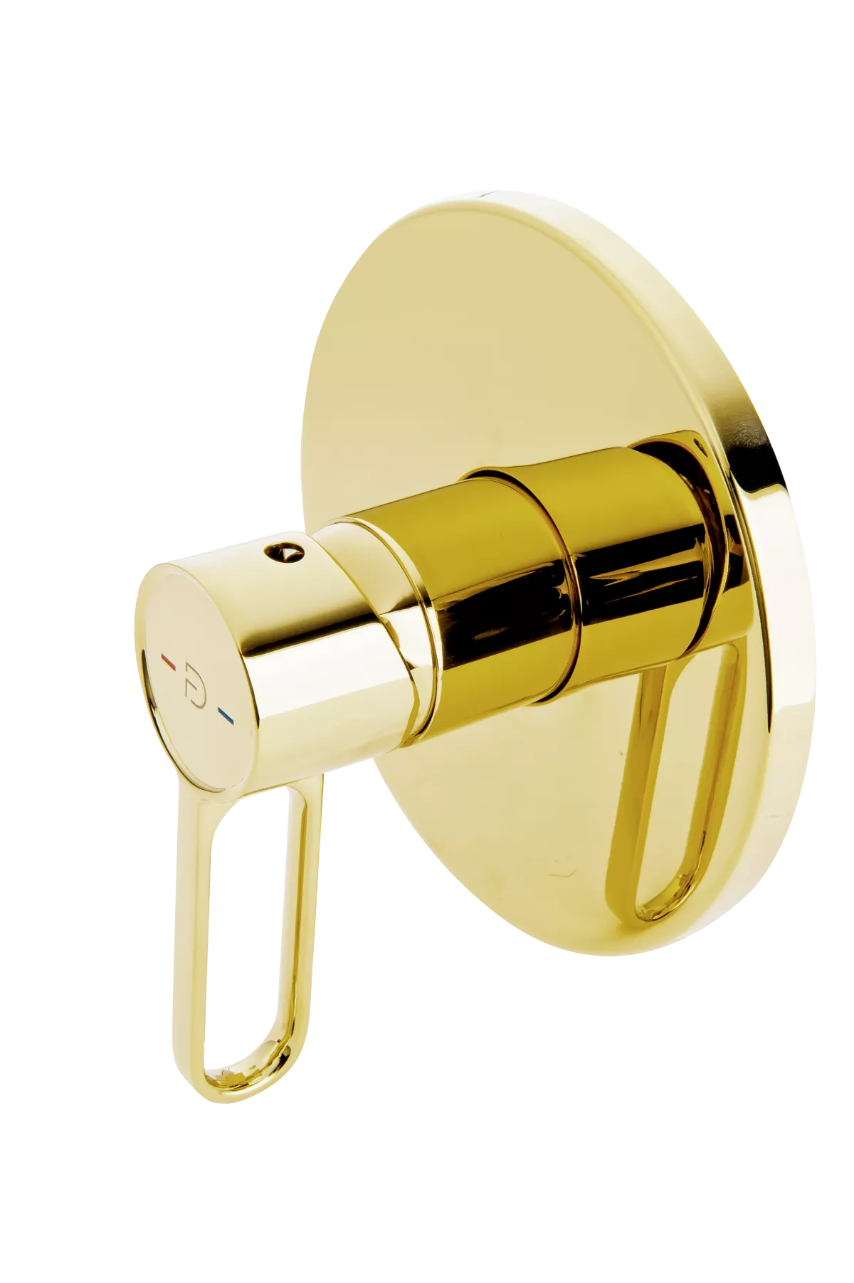 Baterii sanitare - Unitate comanda FDesign Zaffiro FD1-ZFR-7PA-55, 1/2'', aparenta, 1 iesire 1/2'', valva inclusa, lucios, auriu