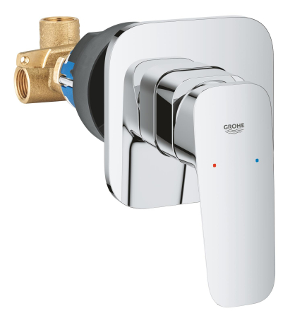 Baie - Unitate comanda Grohe 1017750000, Cubeo, tip incastrare incastrat, tip comanda monocomanda, dimensiune racord 1/2, crom