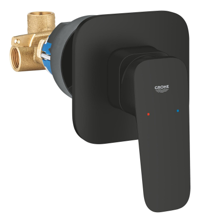 Unitate comanda Grohe 1017752430, 1 bar, 113 mm, 8 mm, 1 iesiri, 1 functii palarie dus, 1/2 dimensiune racord, Negru [2]