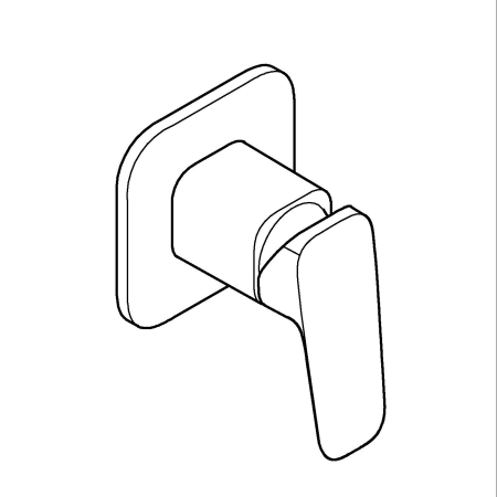 Unitate comanda Grohe 1018302430, 1 bar, 113 mm, 8 mm, 1 iesiri, 1 functii palarie dus, 1/2 dimensiune racord, Negru [5]