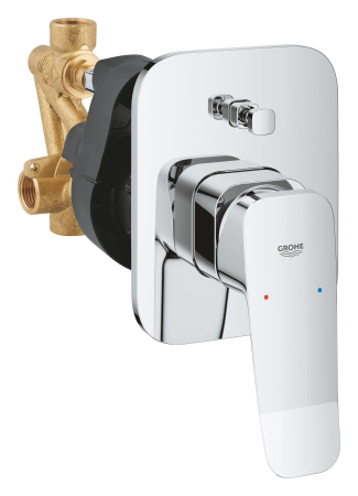 Baie - Unitate comanda Grohe 1018900000, Dice, tip incastrare incastrat, tip comanda monocomanda, dimensiune racord 1/2, crom