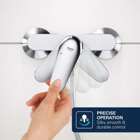 Unitate comanda Grohe 1018900000, Dice, tip incastrare incastrat, tip comanda monocomanda, dimensiune racord 1/2, crom [7]