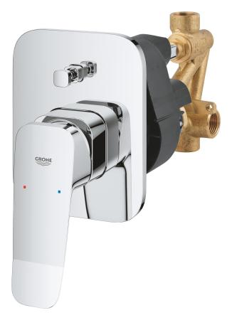 Unitate comanda Grohe 1018900000, Dice, tip incastrare incastrat, tip comanda monocomanda, dimensiune racord 1/2, crom [2]