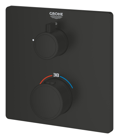 Unitate comanda Grohe 1022152430, 1 bar, 158 mm, 10 mm, 1 iesiri, 1 functii palarie dus, 1/2 dimensiune racord, Negru [2]