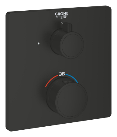 Unitate comanda Grohe 1022152430, 1 bar, 158 mm, 10 mm, 1 iesiri, 1 functii palarie dus, 1/2 dimensiune racord, Negru [1]