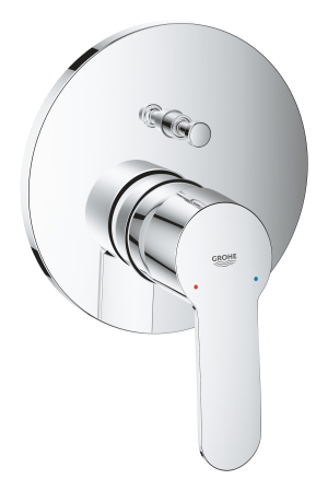 Unitate comanda Grohe 24052002, 1 bar, 158 mm, 10 mm, 2 iesiri, 1 functii palarie dus, 1/2 dimensiune racord, Crom [1]
