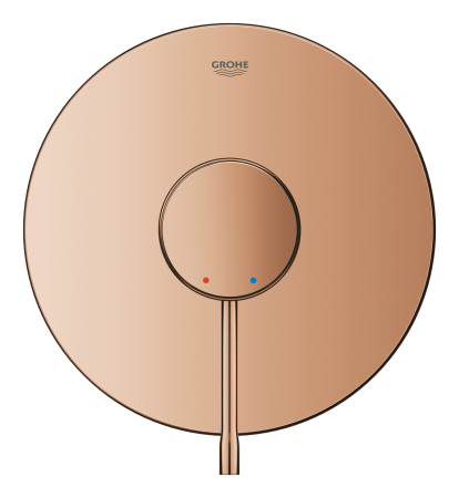 Sisteme de dus - Unitate comanda Grohe 24057DA1, Essence, 1 functie, necesita valva, lucios, cupru