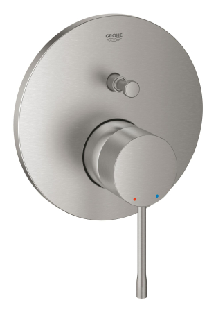 Sisteme de dus - Unitate comanda Grohe 24058DC1, Essence, 2 iesiri, necesita valva, mat, otel satinat