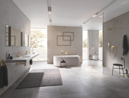 Unitate comanda Grohe 24064GL1, Lineare, 2 iesiri, diverter, necesita valva, lucios, auriu [7]