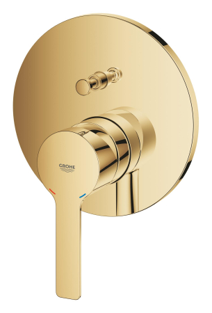 Unitate comanda Grohe 24064GL1, Lineare, 2 iesiri, diverter, necesita valva, lucios, auriu [1]