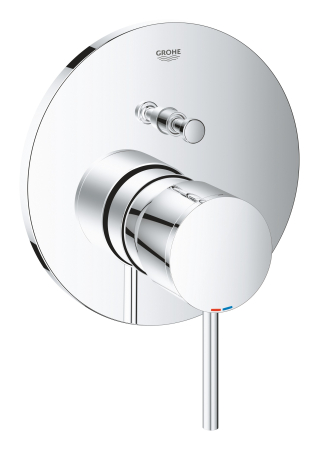Unitate comanda Grohe 24066003, 1 bar, 158 mm, 10 mm, 2 iesiri, 1 functii palarie dus, 1/2 dimensiune racord, Crom [1]