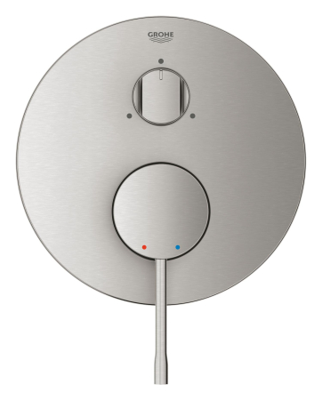 Baie - Unitate comanda Grohe 24092DC1, Essence, 1/2'', 3 iesiri, necesita valva, mat, otel