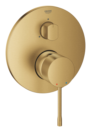 Unitate comanda Grohe 24092GN1, Essence, 3 iesiri, necesita valva, mat, auriu [1]