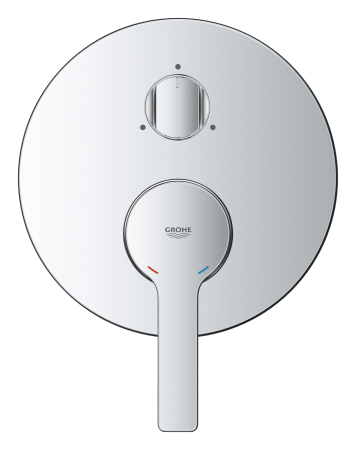 Baie - Unitate comanda Grohe 24095001, Lineare, tip comanda monocomanda, tip incastrare aparent, numar iesiri 3, crom