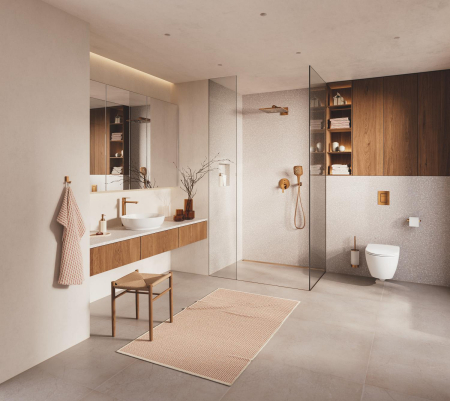 Unitate comanda Grohe 24095DL1, Lineare, 3 functii, diverter, necesita valva, mat, cupru [4]