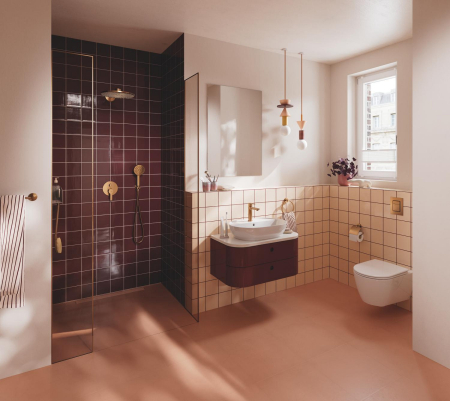 Unitate comanda Grohe 24095DL1, Lineare, 3 functii, diverter, necesita valva, mat, cupru [3]