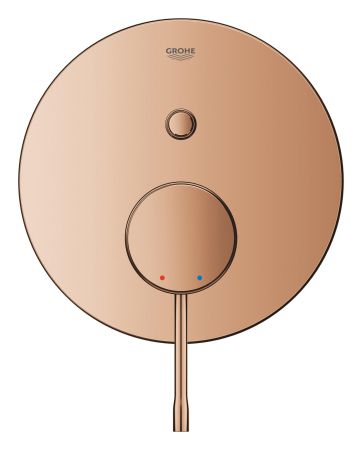 Sisteme de dus incastrate - Unitate comanda Grohe 24167DA1, Essence, aparenta, 2 iesiri, diverter, necesita valva, lucios, cupru