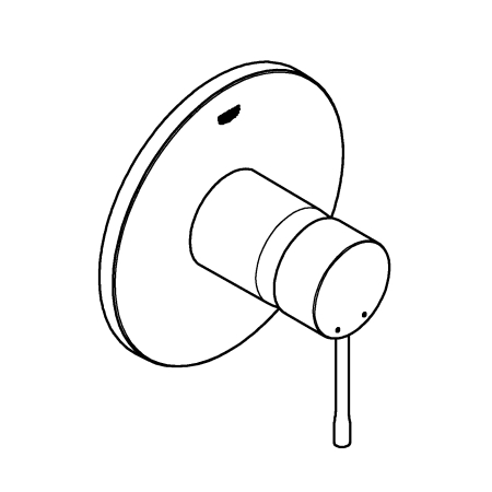 Unitate comanda Grohe 24168AL1, Essence, 1 functie, necesita valva, mat, grafit [4]