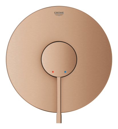 Sisteme de dus incastrate - Unitate comanda Grohe 24168DL1, Essence, 1 functie, necesita valva, mat, cupru