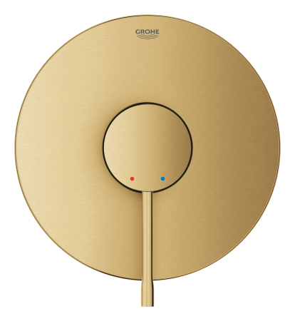 Sisteme de dus incastrate - Unitate comanda Grohe 24168GN1, Essence, 1 functie, necesita valva, mat, auriu
