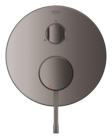 Sisteme de dus incastrate - Unitate comanda Grohe 24169A01, Essence, aparenta, 3 iesiri, diverter, necesita valva, lucios, grafit