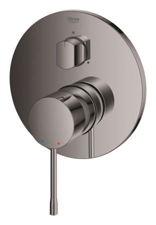 Unitate comanda Grohe 24169A01, Essence, aparenta, 3 iesiri, diverter, necesita valva, lucios, grafit [2]
