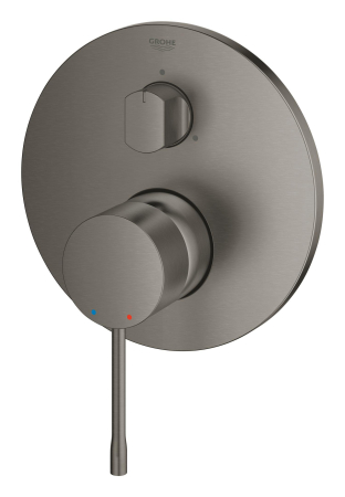 Unitate comanda Grohe 24169AL1, Essence, aparenta, 3 iesiri, diverter, necesita valva, mat, grafit [2]