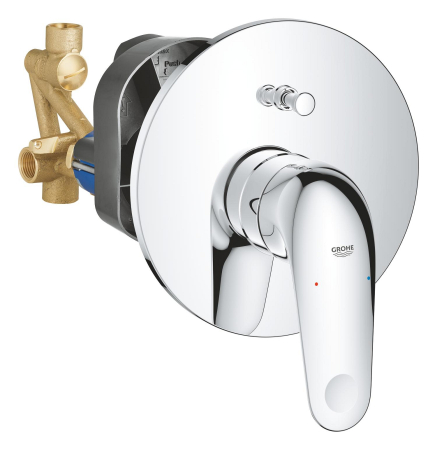 Baie - Unitate comanda Grohe 24336001, Swift, tip comanda dubla comanda, tip incastrare aparent, numar iesiri 2, crom