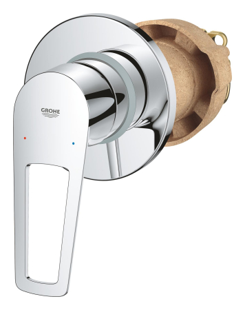 Unitate comanda Grohe 29042001, 1 bar, 105 mm, 10 mm, 1 iesiri, 1 functii palarie dus, 1/2 dimensiune racord, Crom [4]