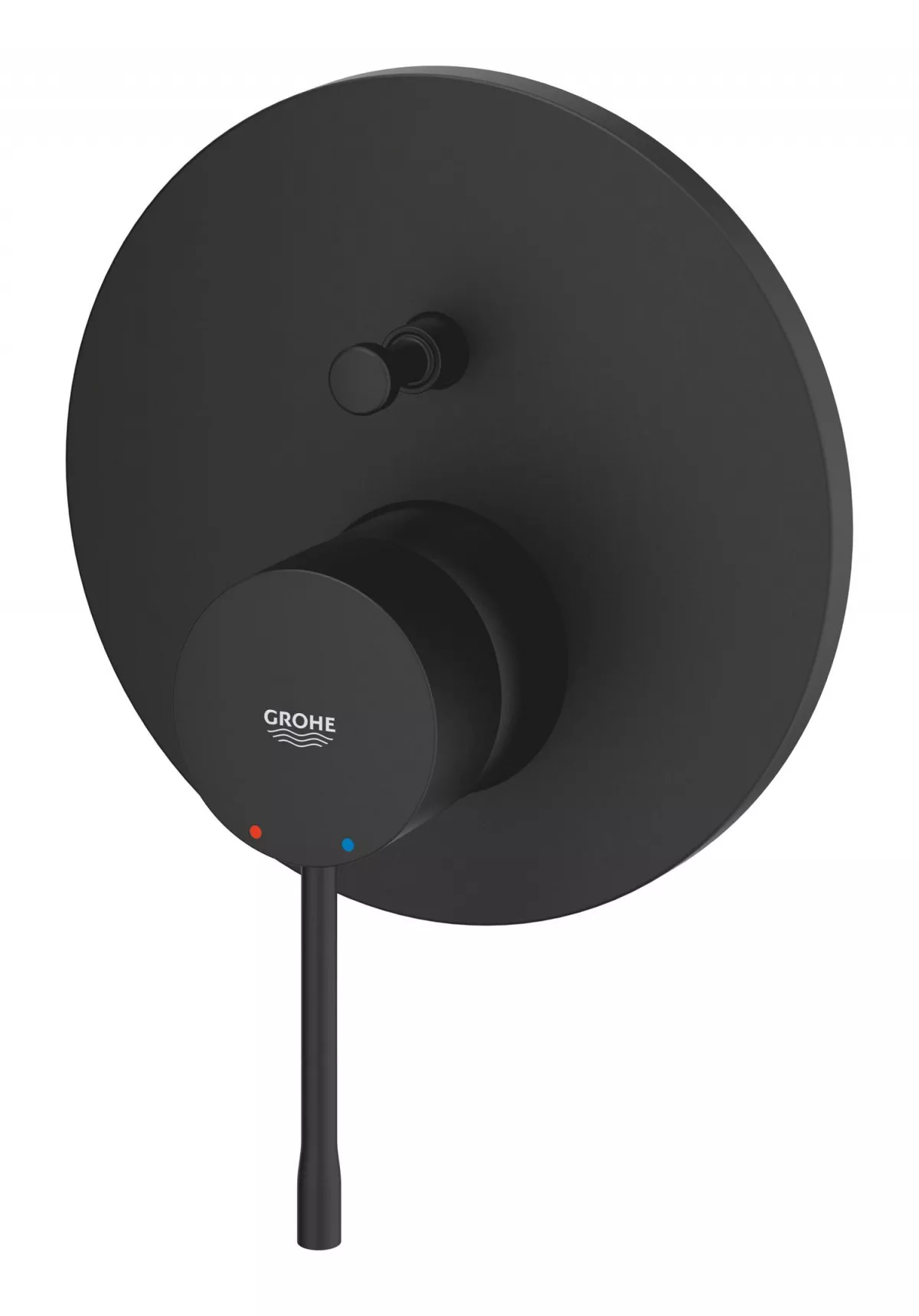 Unitate comanda Grohe Essence 24167KF1, 1/2'', incastrat, 2 iesiri, monocomanda, diverter, necesita set incastrat, mat, negru [2]