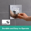 Unitate comanda Hansgrohe DuoTurn E, 2 iesiri, necesita valva, crom, 75417000 [10]