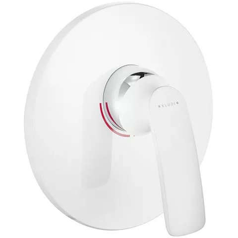 Baterii sanitare - Unitate comanda Kludi Balance 526559175, 1/2'', monocomanda, 1 iesire, necesita set fixare, alb