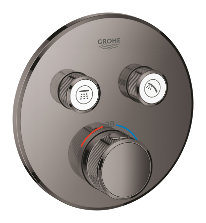 Baie - Unitate control Grohe 29119A00, Grohtherm Smartcontrol, 2 iesiri, termostat, necesita valva incastrata, lucios, grafit